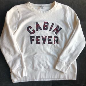 J Crew cabin fever crew neck sweatshirt